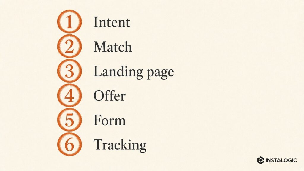 Paid campaign diagnostic checklist in correct optimization order