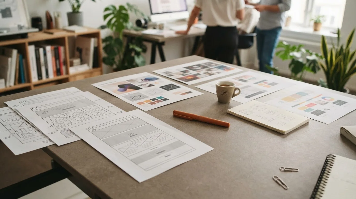 Illustrative conversion planning desk. Not a client project.